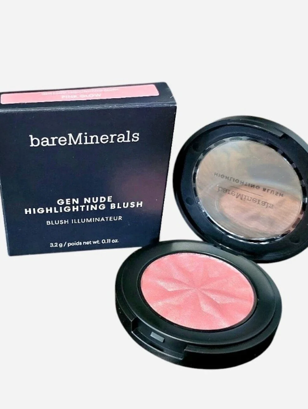 bareMinerals Pink Glow Highlighting Blush - Peachy Pink Shimmer